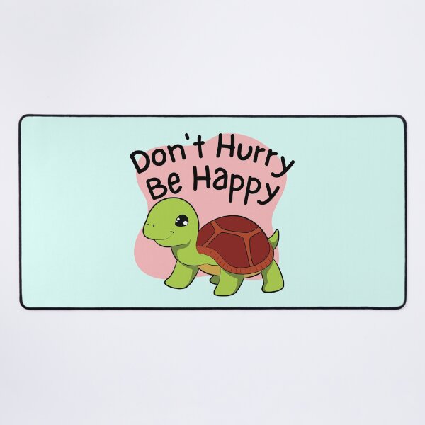 Item preview, Don't Hurry Be Happy Cute Tortoise designed and sold by VirtualFaries.