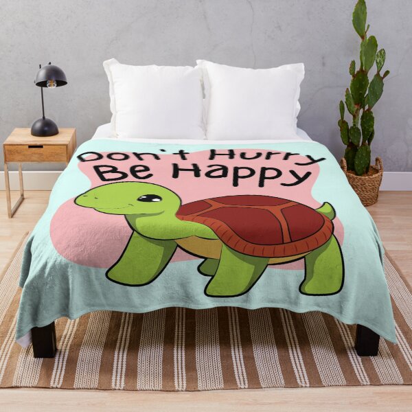 Item preview, Don't Hurry Be Happy Cute Tortoise designed and sold by VirtualFaries.