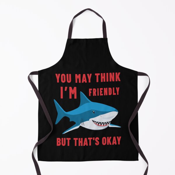 Item preview, I'm not friendly Funny shark Dark humor designed and sold by Zagach Letters.