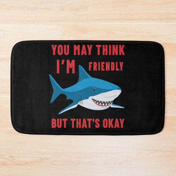 Item preview, I'm not friendly Funny shark Dark humor designed and sold by Zagach Letters.