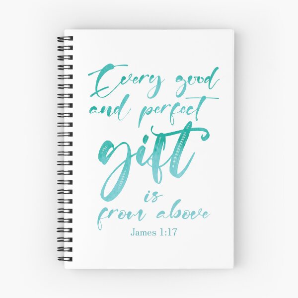 Item preview, James 1:17 Christian Quote Teal designed and sold by amazingjoy.