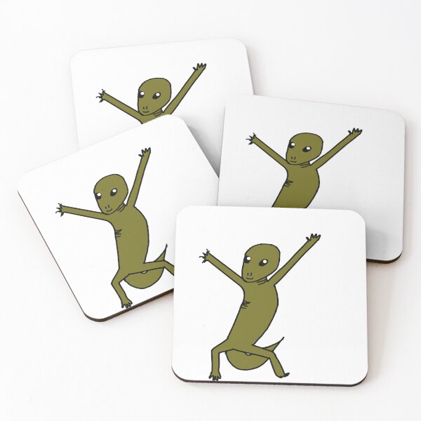 Item preview, Funny Dancing Gecko Alien designed and sold by JenniferSchwarz.