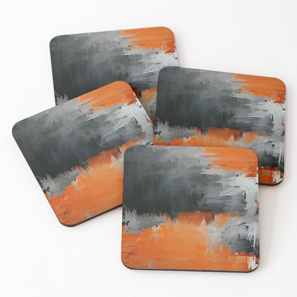 Item preview, black and orange brush strokes designed and sold by I-A-Troy.