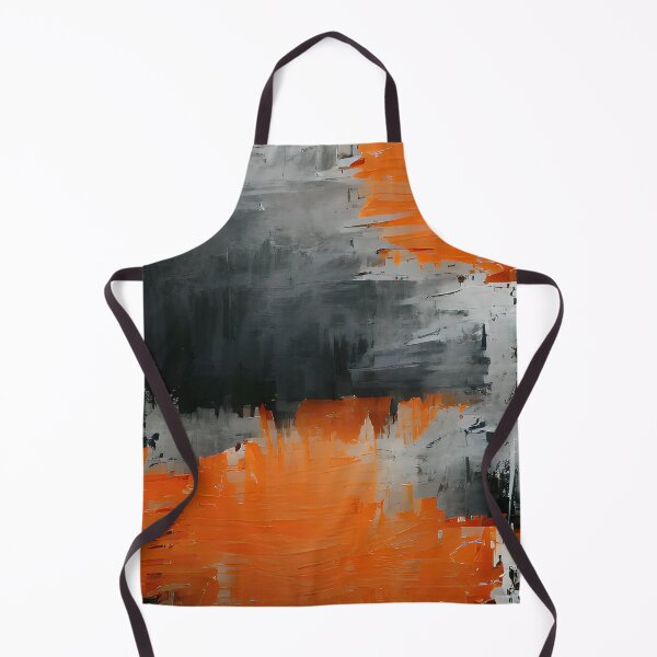 Item preview, black and orange brush strokes designed and sold by I-A-Troy.