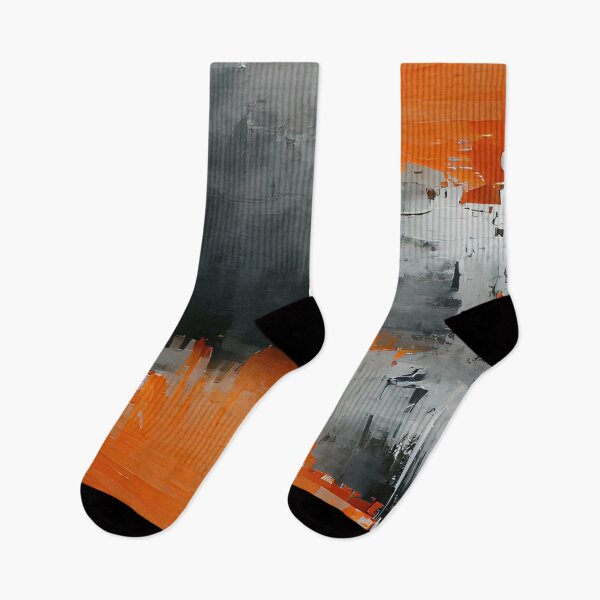 Item preview, black and orange brush strokes designed and sold by I-A-Troy.