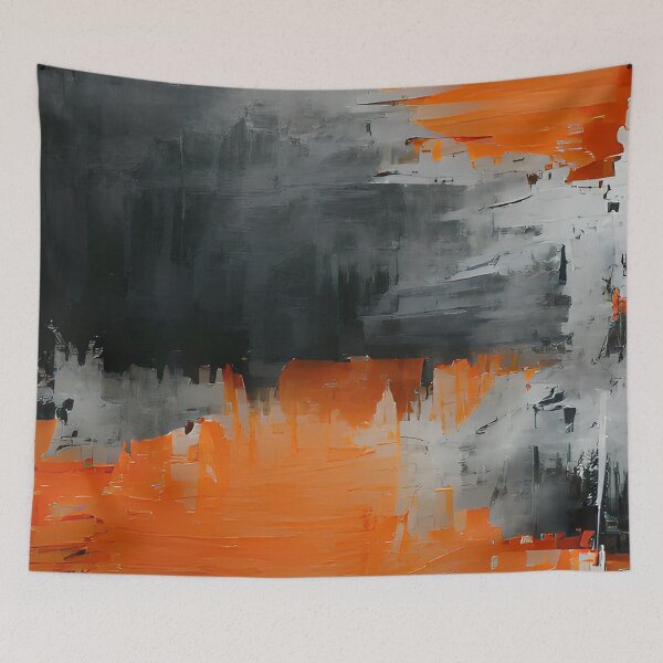 Item preview, black and orange brush strokes designed and sold by I-A-Troy.