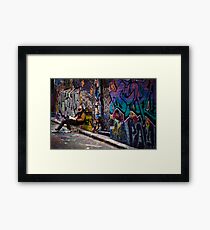 Alley life - Graffiti Melbourne Framed Print