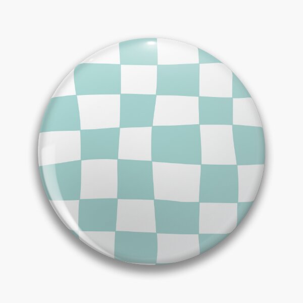 Item preview, Hand Drawn Checkerboard Pattern (mint blue/white) designed and sold by Design Minds Boutique.