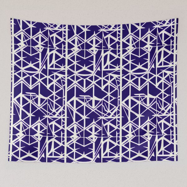 Item preview, white lines on a dark blue background designed and sold by I-A-Troy.
