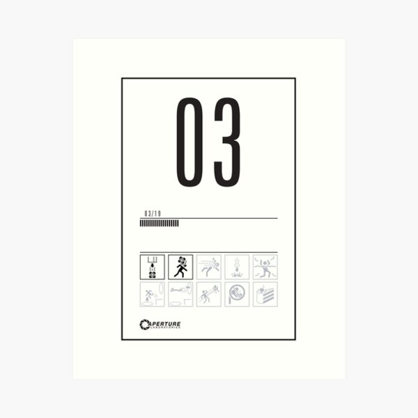Portal Chamber Sign Art Print