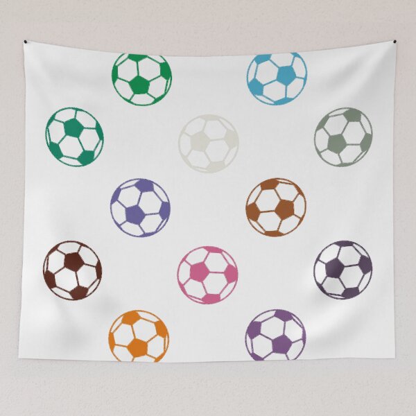 Item preview, Abstract Multi Color Football Soccer Ball Pattern  designed and sold by Pixel4Art.