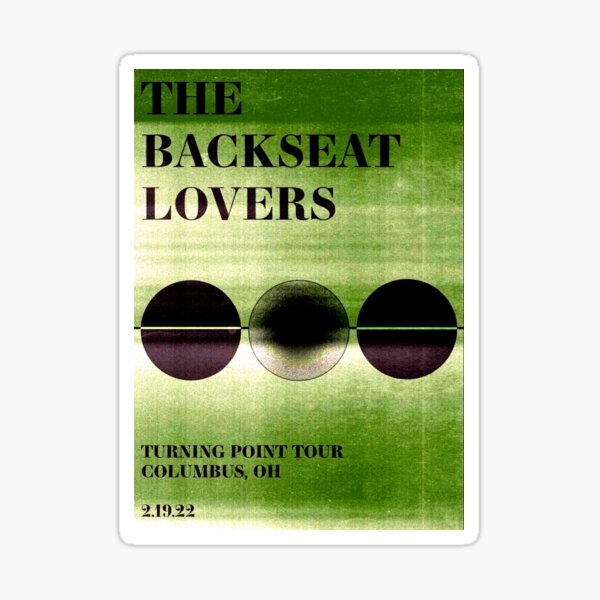 "the backseat lovers" Sticker for Sale by lazzyartist Redbubble