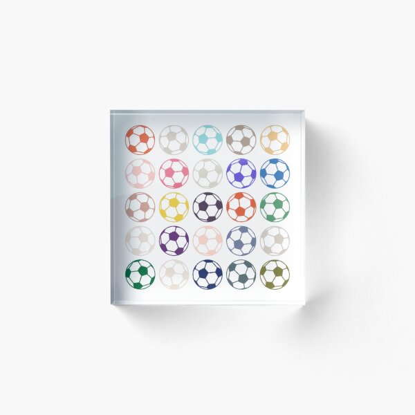 Item preview, Patrón de balón de fútbol de fútbol multicolor abstracto designed and sold by Pixel4Art.