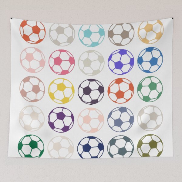 Item preview, Abstract Multi Color Football Soccer Ball Pattern  designed and sold by Pixel4Art.