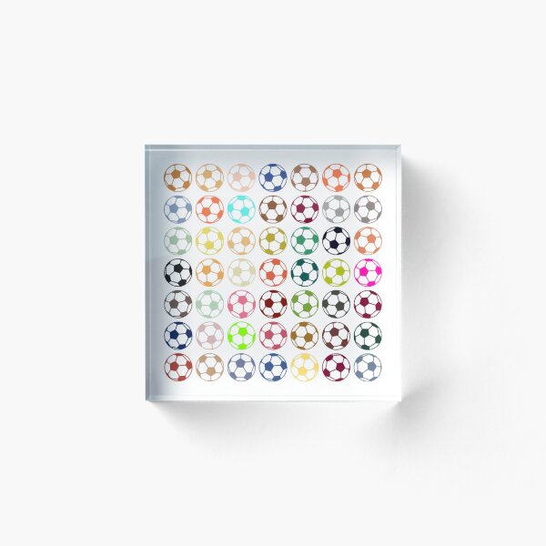Item preview, Patrón de balón de fútbol de fútbol multicolor abstracto designed and sold by Pixel4Art.