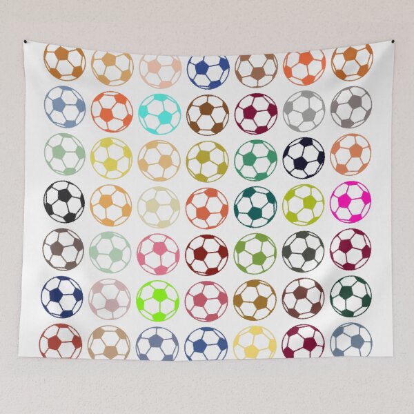 Item preview, Abstract Multi Color Football Soccer Ball Pattern  designed and sold by Pixel4Art.