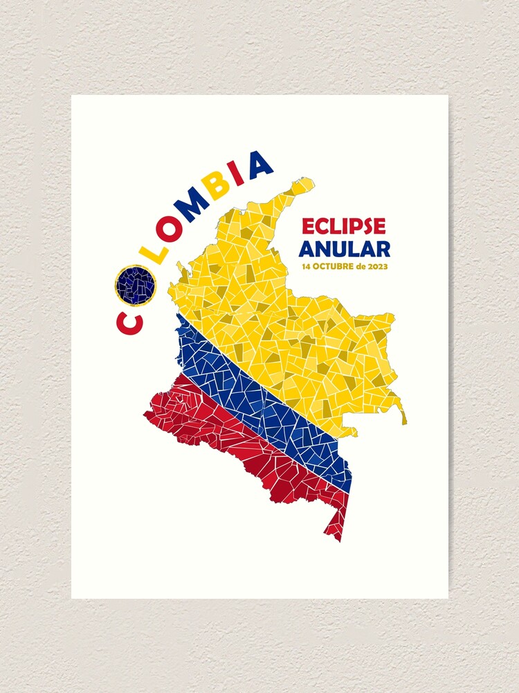 Thumbnail 2 of 3, Art Print, Colombia Annular Eclipse 2023 designed and sold by Eclipse2024.