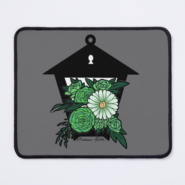 Item preview, Floral Lantern Green designed and sold by kilobyte.