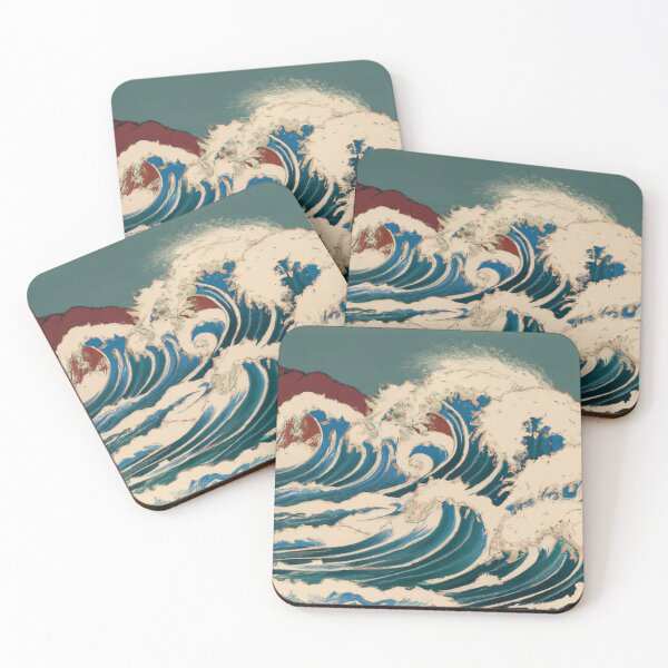 Item preview, The Great Wave Off Kanagawa Ukiyo-e Inspired Art designed and sold by Vanover Designs.