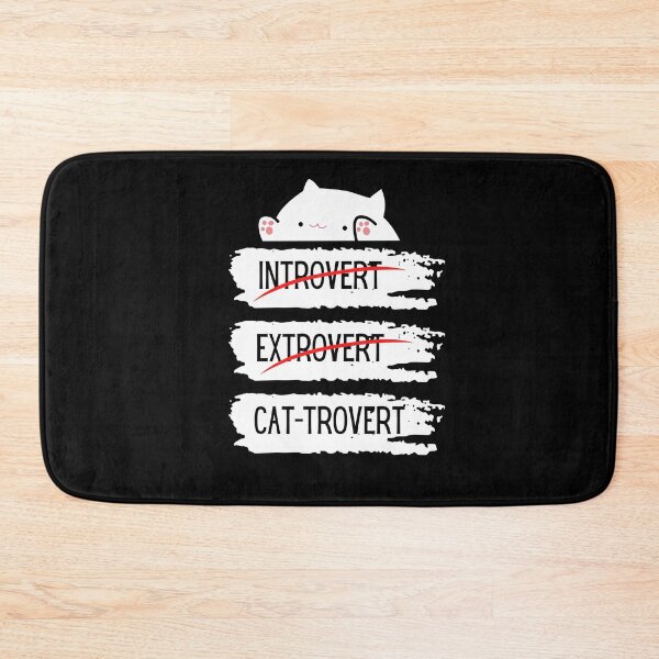Artikelvorschau, Introvertierter, extrovertierter Katzentrovertierter, lustiger Distressed-Look entworfen und verkauft von apathecary.