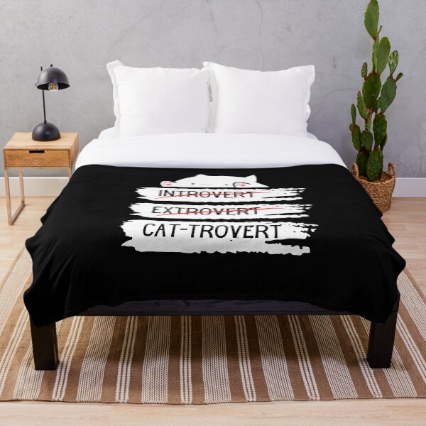 Item preview, Introvert Extrovert Cat-trovert Funny Distressed Look designed and sold by apathecary.