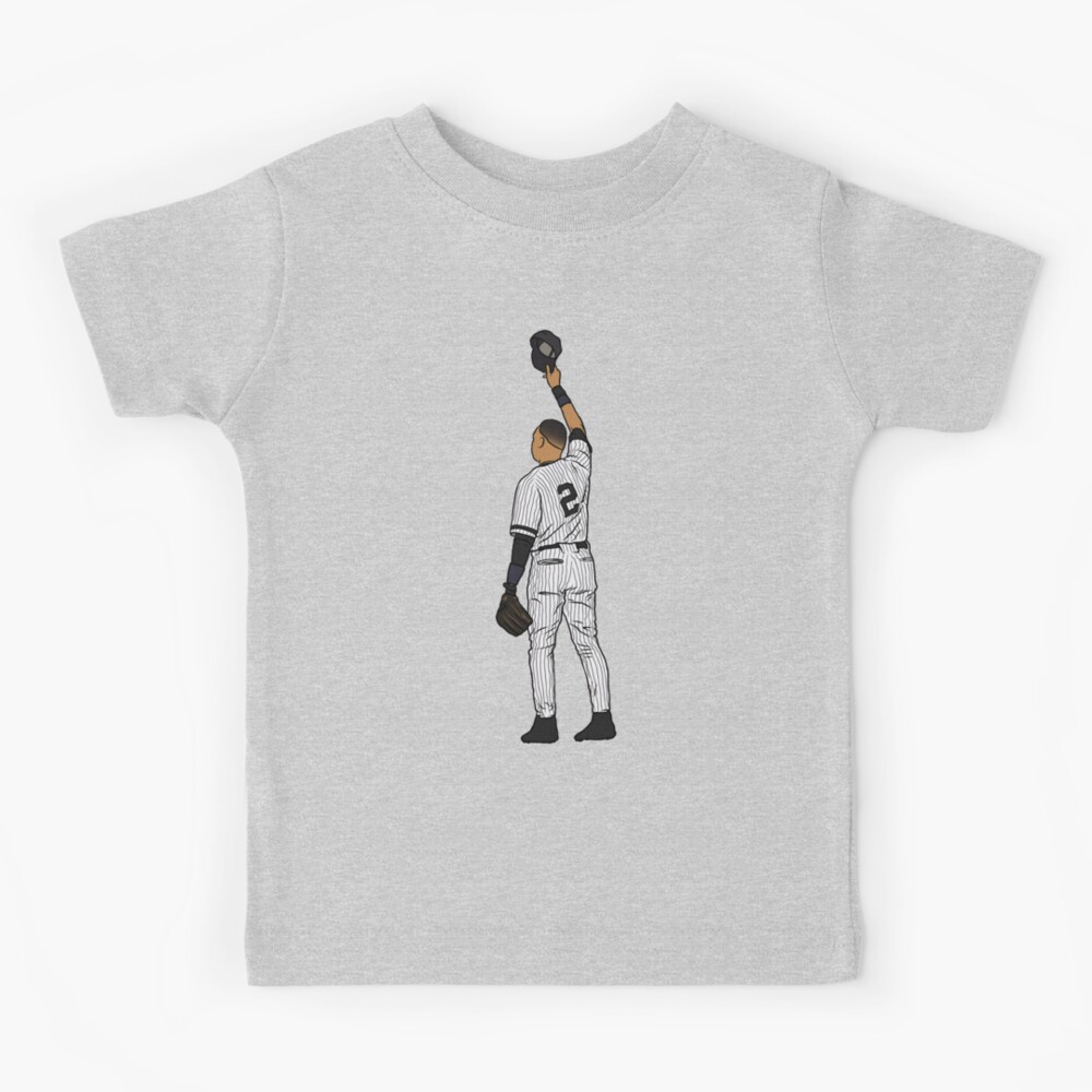 Derek Jeter Tips His Hat Kids T-Shirt for Sale by RatTrapTees