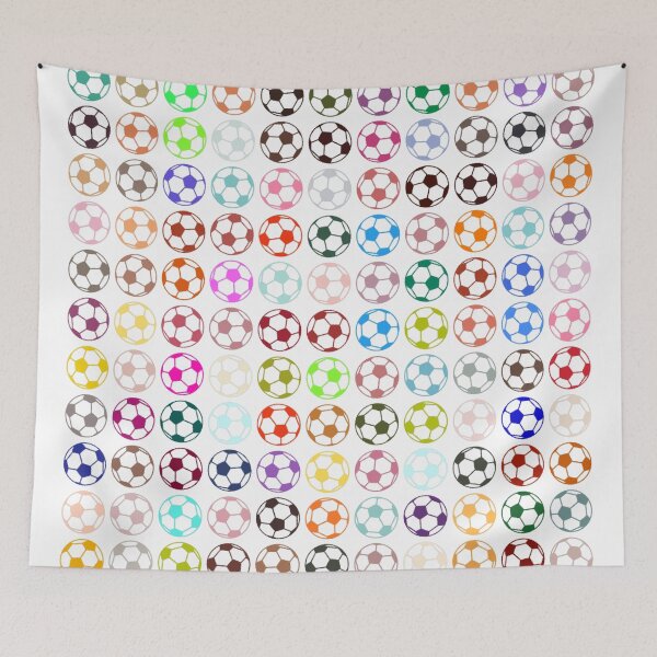 Item preview, Abstract Multi Color Football Soccer Ball Pattern  designed and sold by Pixel4Art.