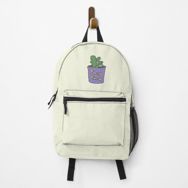 Item preview, They/Them Pronouns Mini Cactus Pot designed and sold by Furia LGBTQ+ Accessories.