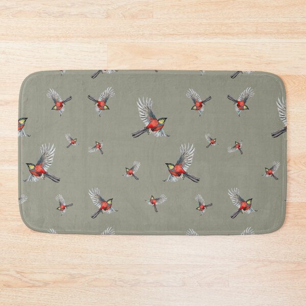 Item preview, Bird red pattern a watercolor illustration mint designed and sold by Yana Mustafina | Boho Soulful Designs.