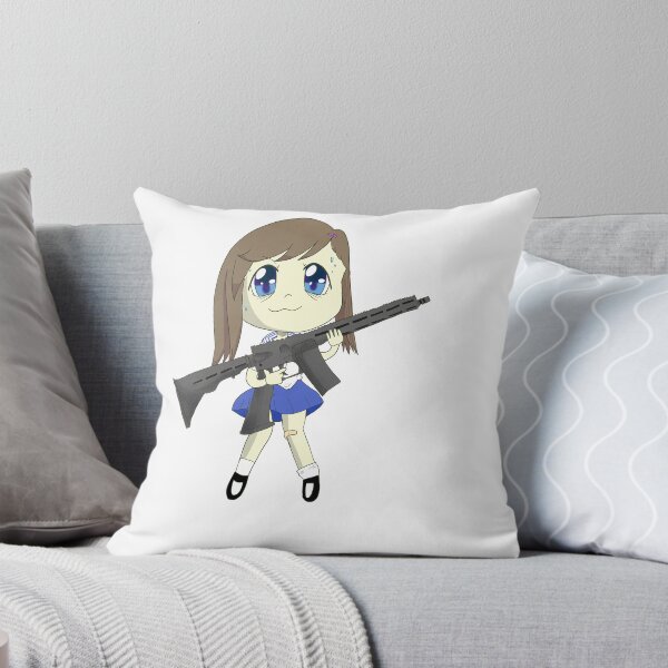 Item preview, anime girl with AR15 designed and sold by Pogunks-wares.