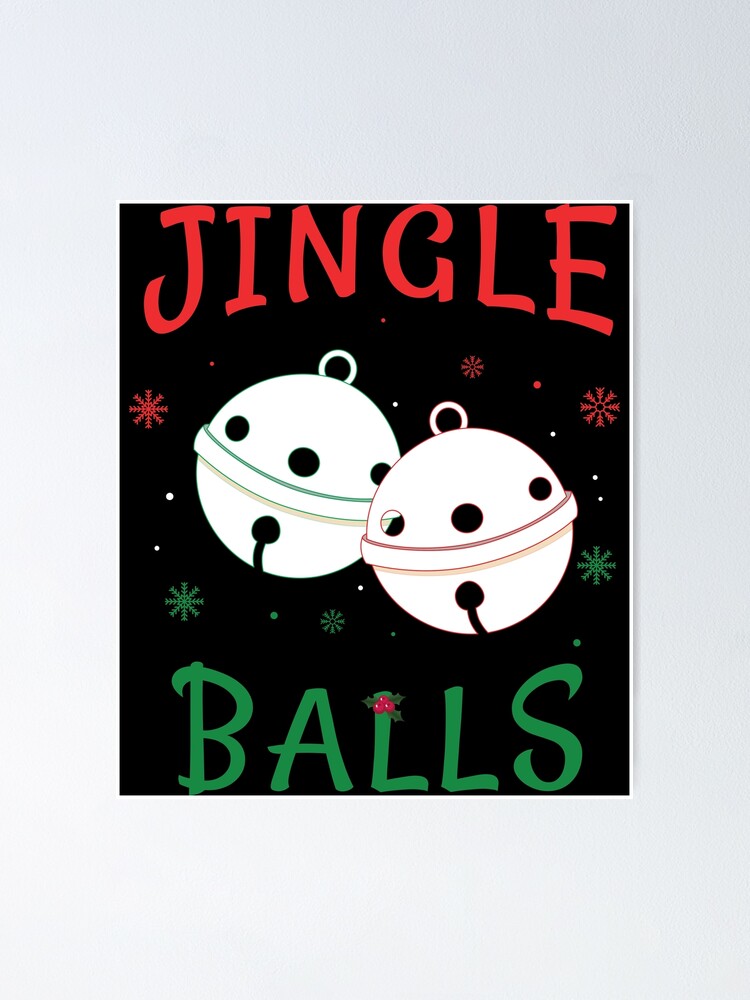 Jingle Balls Tinsel Tits Couples Christmas Matching Couple Poster For