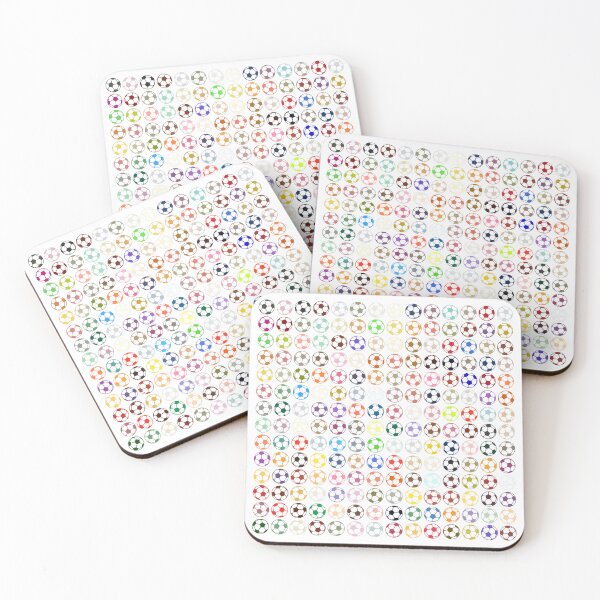 Item preview, Abstract Multi Color Football Soccer Ball Pattern  designed and sold by Pixel4Art.