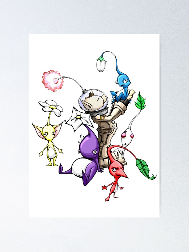 Thumbnail 1 of 3, Poster, Pikmin 4 designed and sold by ABZDesigner.
