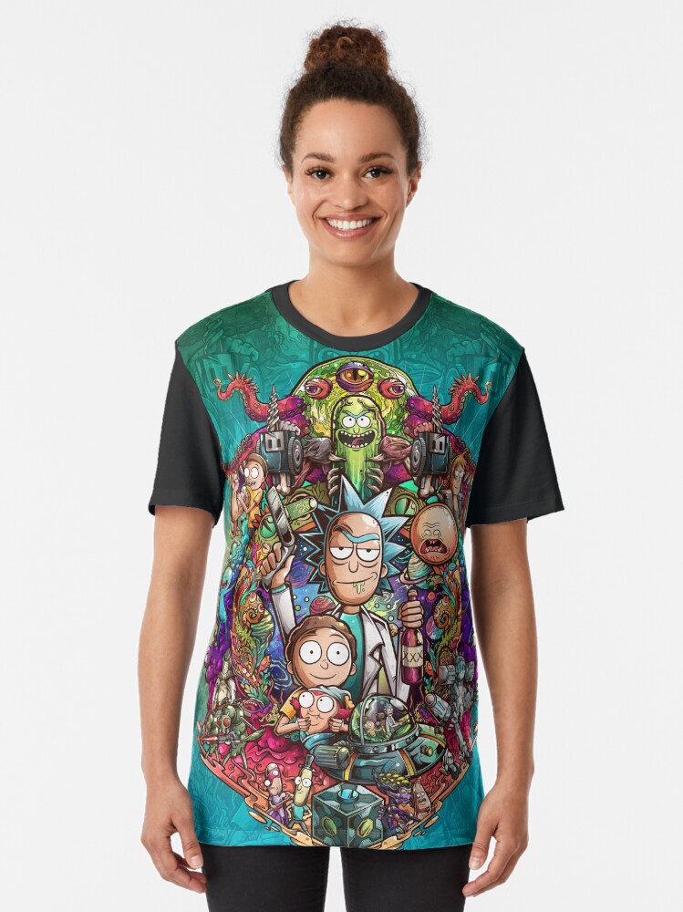 Alternate view of Buckle Up Morty! Graphic T-Shirt