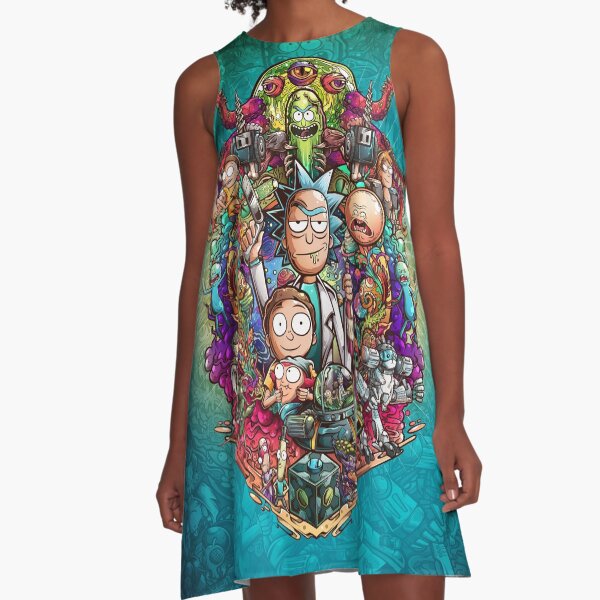 Buckle Up Morty! A-Line Dress