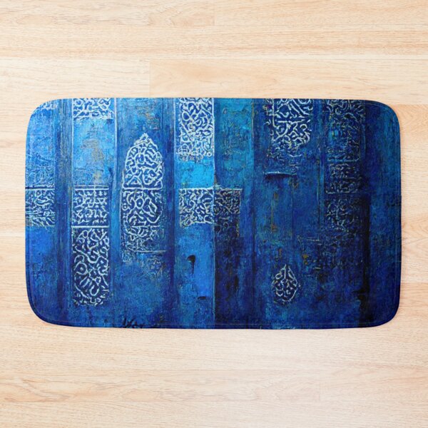 Item preview, blue mosaic and ancient Arab Islamic writing/ piece of art designed and sold by MaissaArt.