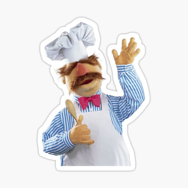 "The swedish chef bork bork bork" Sticker for Sale by ADLERART2023 ...