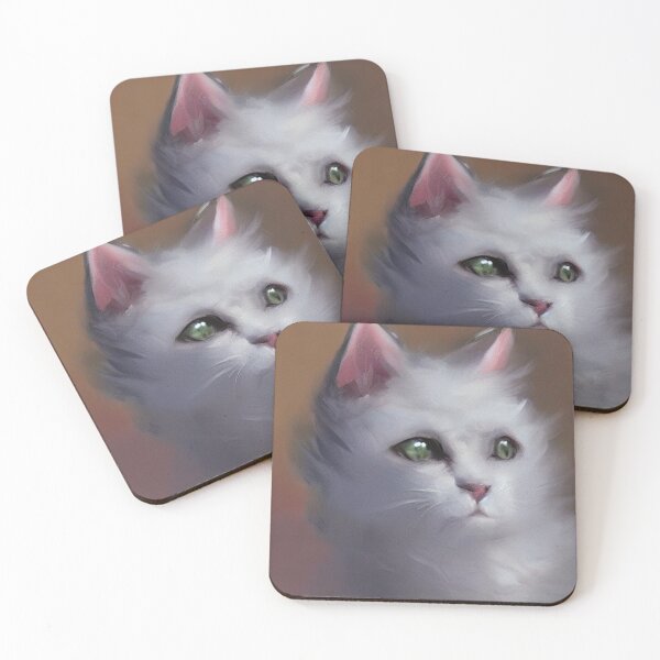 Item preview, Gato triste en grunge, gato pintado, arte de abstracción único designed and sold by ValleyDream.