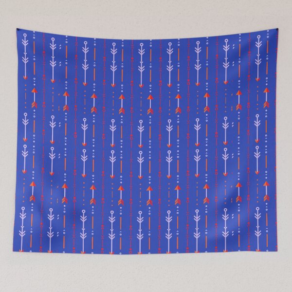 Item preview, Abstract red and blue arrow pattern designed and sold by moxdesign.