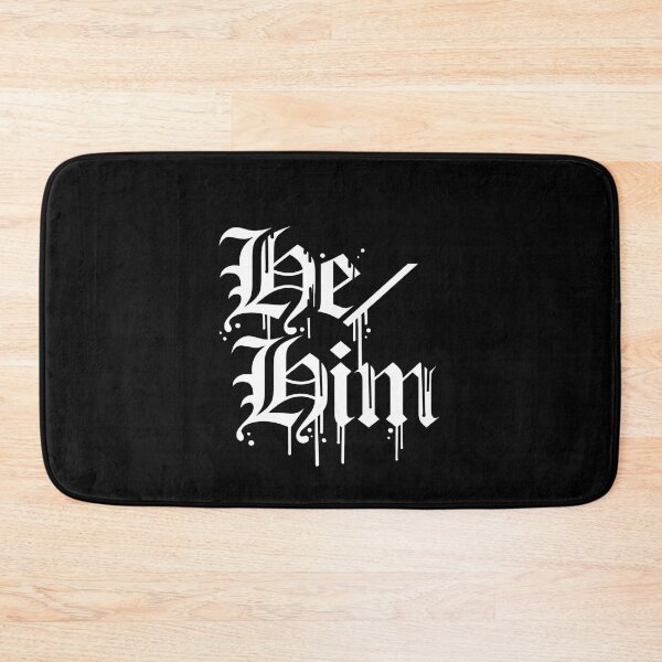 Item preview, Gothic pronouns He/Him - LGBTQ+ pronouns badge designed and sold by CuriosumArt.