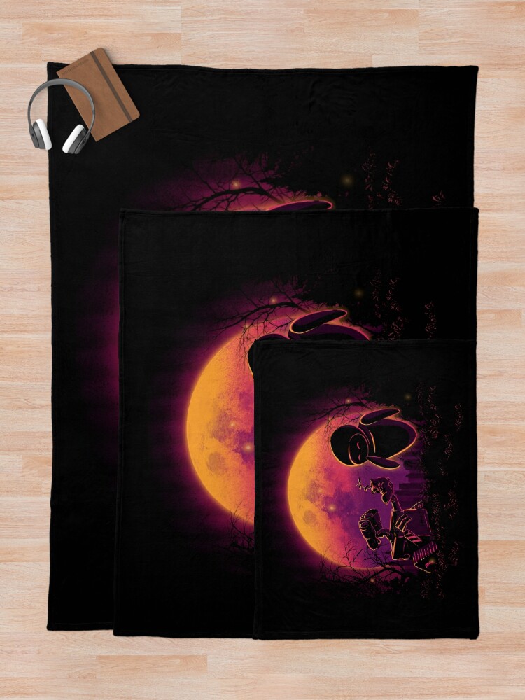Alternate view of Love in the space Throw Blanket