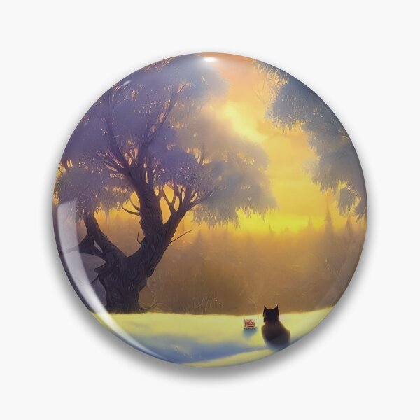 Item preview, Cat Watching Sunset Scene designed and sold by jortan1.