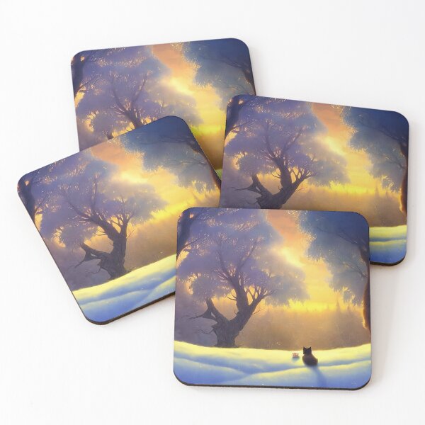 Item preview, Cat Watching Sunset Scene designed and sold by jortan1.