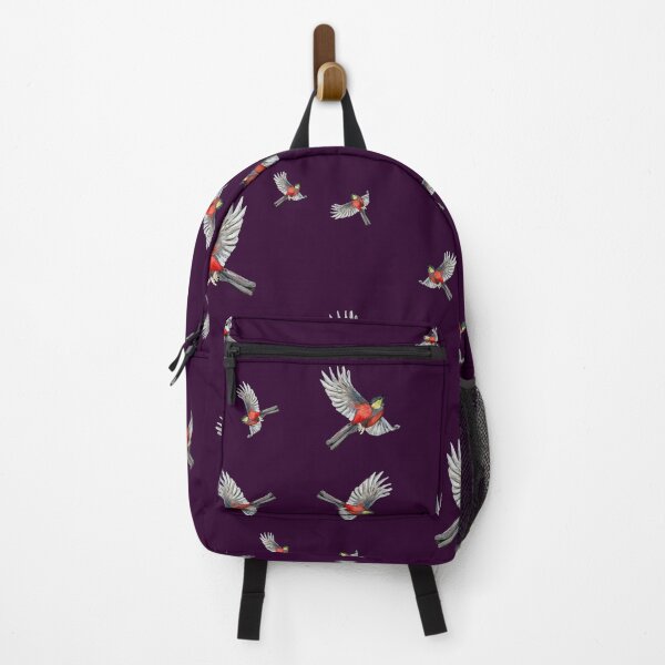 Item preview, Bird red pattern a watercolor illustration violet designed and sold by Yana Mustafina | Boho Soulful Designs.