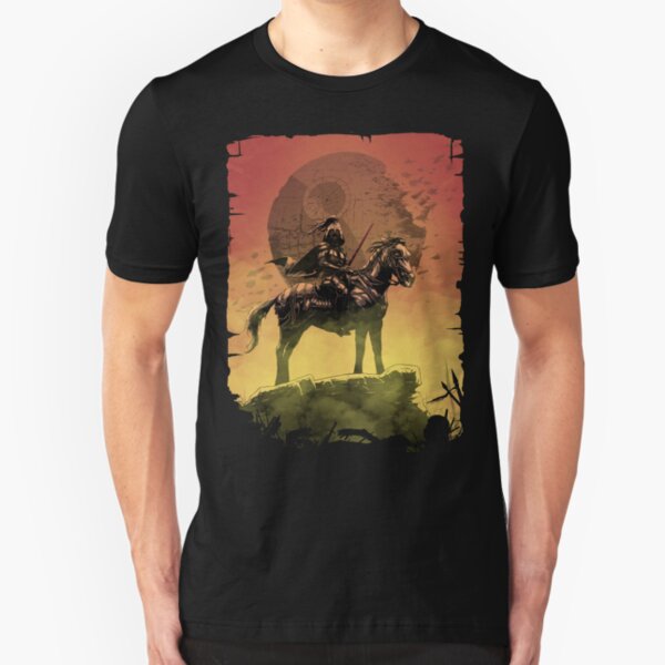 Dark Knight Under The Moon (Red Edition) Slim Fit T-Shirt