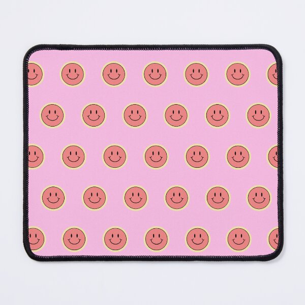Item preview, Cute and Happy Pink Smiley Face Pattern designed and sold by luckymooninc.