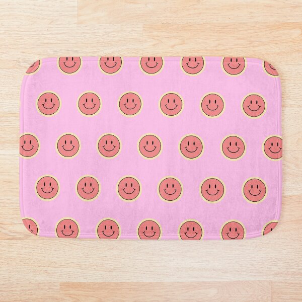 Artikelvorschau, Nettes und glückliches rosa Smiley-Gesichts-Muster entworfen und verkauft von luckymooninc.