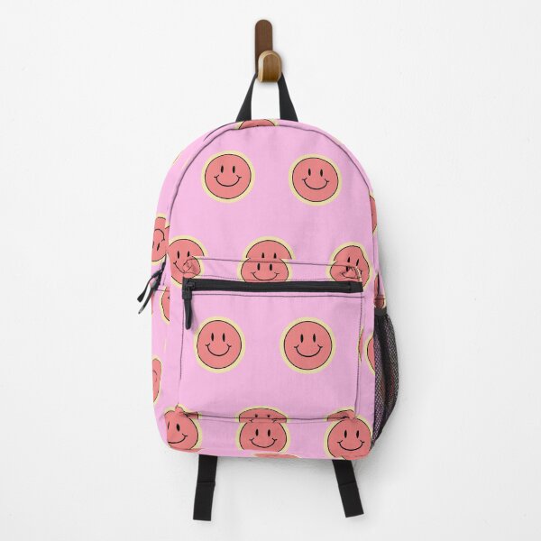 Item preview, Cute and Happy Pink Smiley Face Pattern designed and sold by luckymooninc.