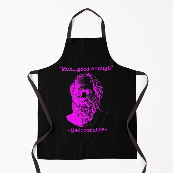 Item preview, Funny Socrates Philosophy Quotes Meh Face Mediocrates Meme designed and sold by fomodesigns.