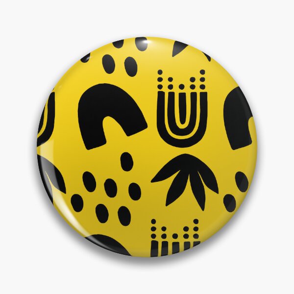 Item preview, Yellow black abstract pattern designed and sold by moxdesign.